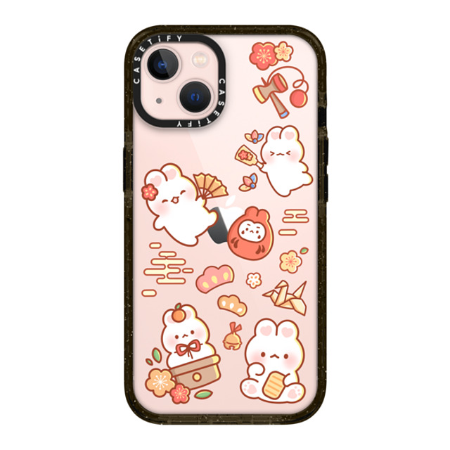 Creampuffs x CASETiFY iPhone 13 ケース ブラック インパクトケース New Year Festive By Creampuffs