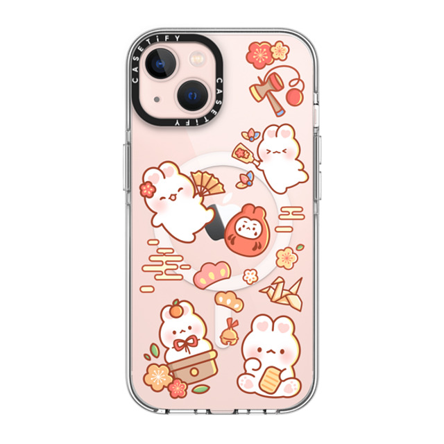 Creampuffs x CASETiFY iPhone 13 ケース クリア クリア ケース MagSafe対応 New Year Festive By Creampuffs