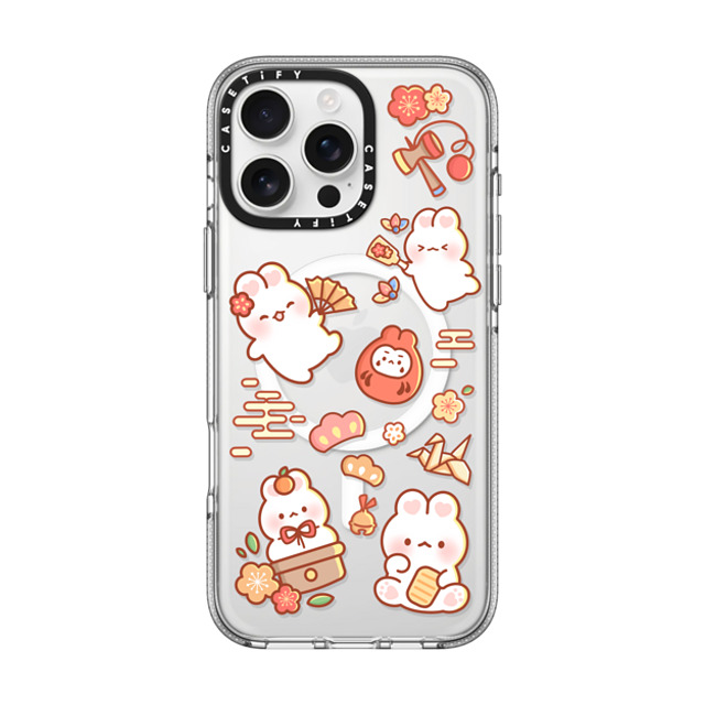 Creampuffs x CASETiFY iPhone 16 Pro Max ケース クリア クリア ケース MagSafe対応 New Year Festive By Creampuffs