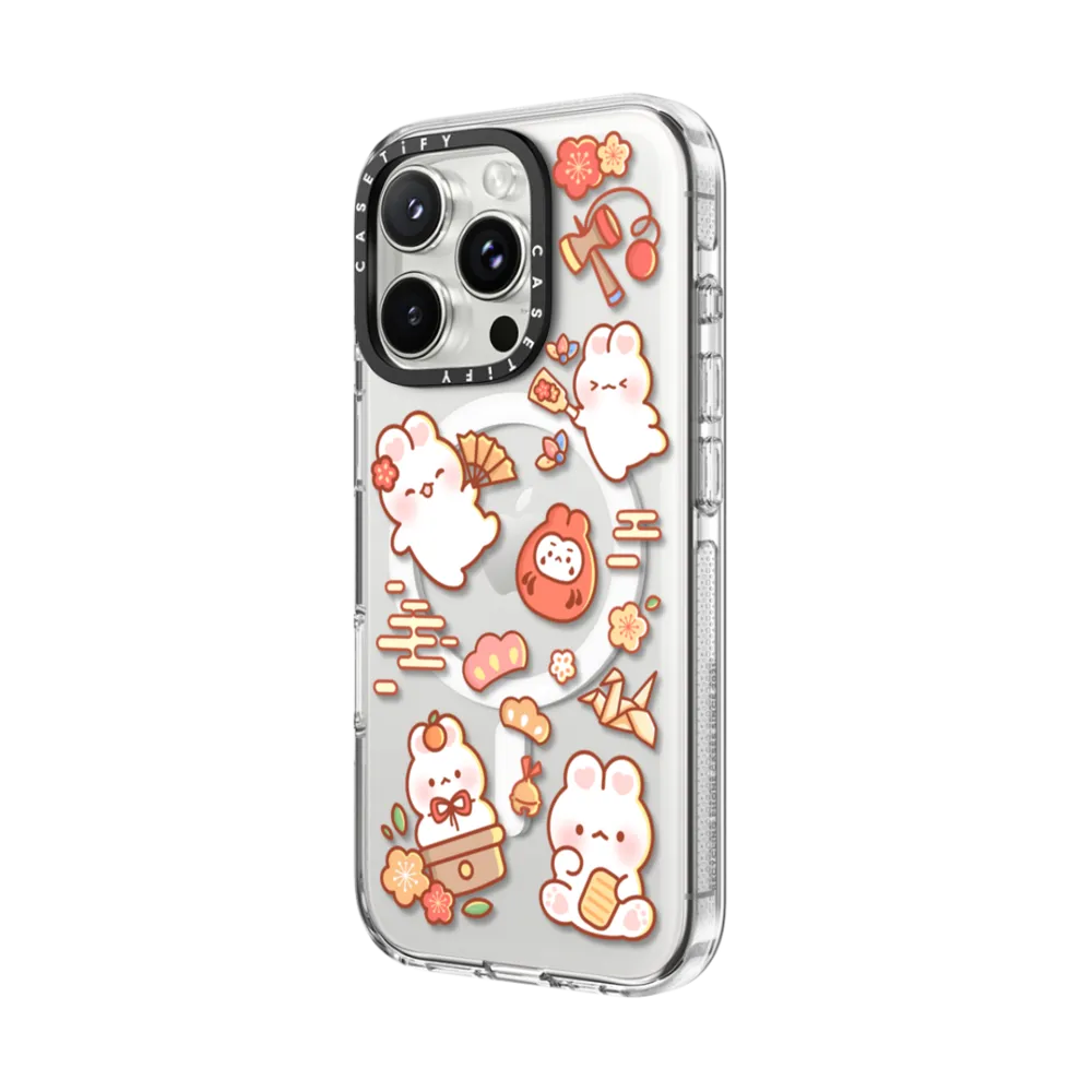 Clear iPhone 16 Pro Max Case MagSafe Compatible - New Year Festive By Creampuffs