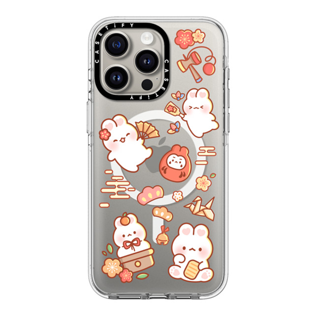 Creampuffs x CASETiFY iPhone 15 Pro Max ケース クリア クリア ケース MagSafe対応 New Year Festive By Creampuffs