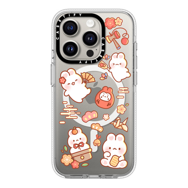 Creampuffs x CASETiFY iPhone 15 Pro ケース クリア クリア ケース MagSafe対応 New Year Festive By Creampuffs