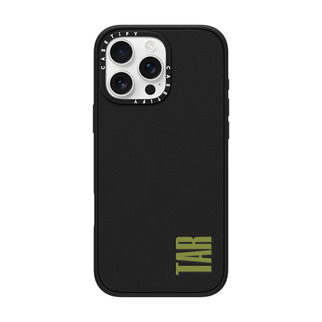 CASETiFY iPhone 16 Pro Max ケース マットブラック インパクトケース Custom Case - TAR