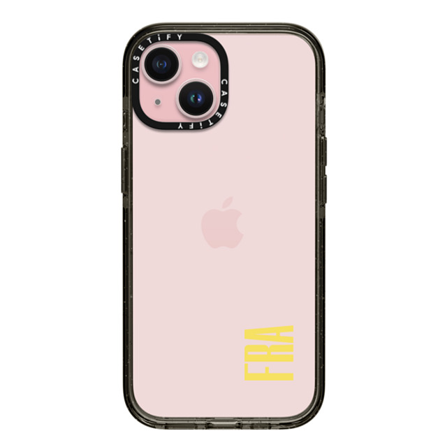 CASETiFY iPhone 15 ケース ブラック インパクトケース Custom Case - fra