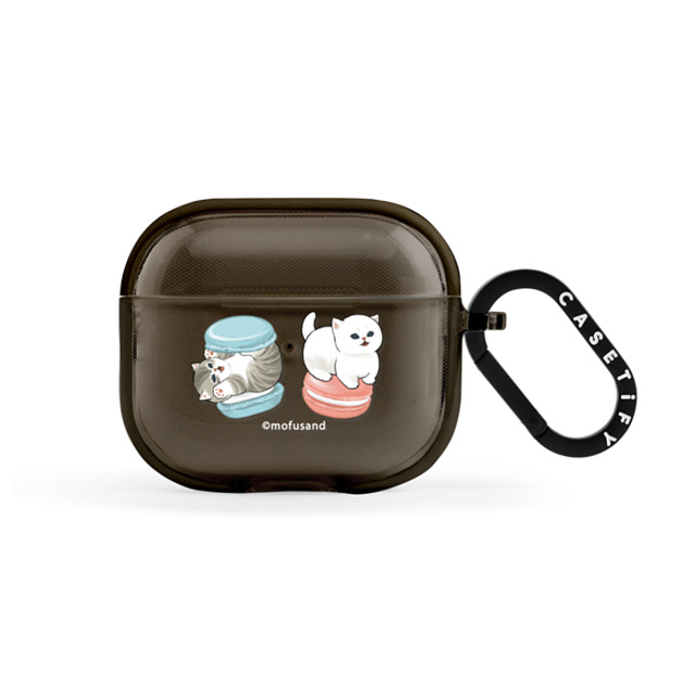 Mofusand x CASETiFY AirPods（第3世代） ブラック インパクトケース Do Nothing or Macaroon Earbuds Case