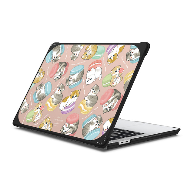 Mofusand x CASETiFY MacBook Pro 13-inch (2020 / 2022) ブラック バウンス ケース Do Nothing or Macaroon Laptop Case