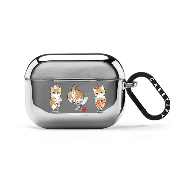 Mofusand x CASETiFY AirPods Pro シルバー ミラー ケース Pick Your Flavor Earbuds Case Mother's Day Mofusand x CASETiFY AirPods Pro シルバー ミラー ケース Pick Your Flavor Earbuds Case Mother's Day