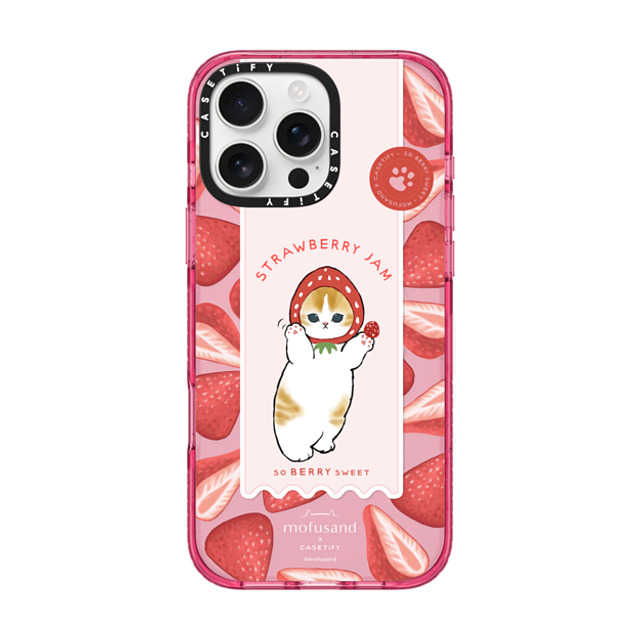 Mofusand x CASETiFY iPhone 16 Pro Max Case Cherry,Cartoon Pink Fizz Impact Case MagSafe Compatible Let's Jam Together Mofusand x CASETiFY iPhone 16 Pro Max Case Cherry,Cartoon Pink Fizz Impact Case MagSafe Compatible Let's Jam Together