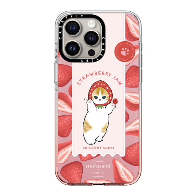 Mofusand x CASETiFY iPhone 15 Pro Max ケース ピンクグラデーション クリア ケース MagSafe対応 Let's Jam Together