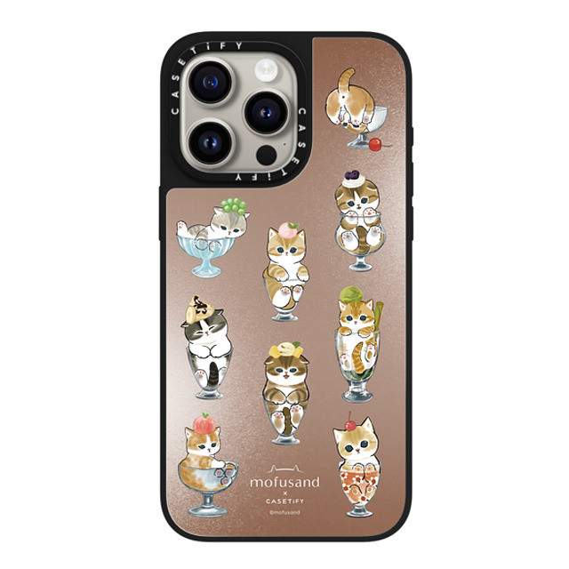 Mofusand x CASETiFY iPhone 15 Pro Max ケース Silver on Black ミラーケース MagSafe対応 Pick Your Flavor