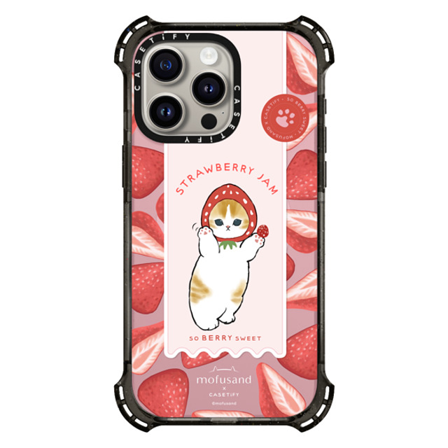 Mofusand x CASETiFY iPhone 15 Pro Max ケース Cherry ブラック バウンスケース Let's Jam Together Back to School Mofusand x CASETiFY iPhone 15 Pro Max ケース Cherry ブラック バウンスケース Let's Jam Together Back to School