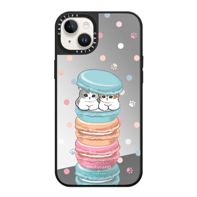 Mofusand x CASETiFY iPhone 14 Plus ケース Dessert Silver on Black ミラーケース MagSafe対応 Chef's Special Mother's Day Mofusand x CASETiFY iPhone 14 Plus ケース Dessert Silver on Black ミラーケース MagSafe対応 Chef's Special Mother's Day