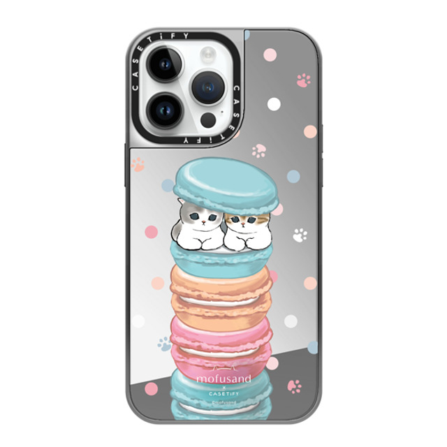 Mofusand x CASETiFY iPhone 14 Pro Max Case シルバー (シルバーバンパー) ミラーケース MagSafe対応 Chef's Special Mofusand x CASETiFY iPhone 14 Pro Max Case シルバー (シルバーバンパー) ミラーケース MagSafe対応 Chef's Special
