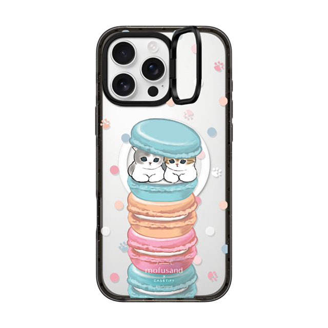 Mofusand x CASETiFY iPhone 16 Pro Max ケース ブラック インパクトリングスタンドケース MagSafe対応 Chef's Special