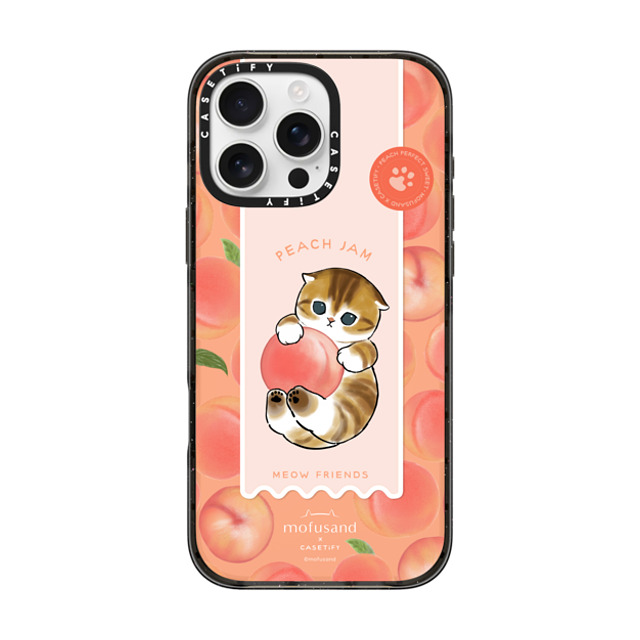 Mofusand x CASETiFY iPhone 16 Pro Max Case Black インパクトケース Let's Jam Together - Peach Back to School Mofusand x CASETiFY iPhone 16 Pro Max Case Black インパクトケース Let's Jam Together - Peach Back to School