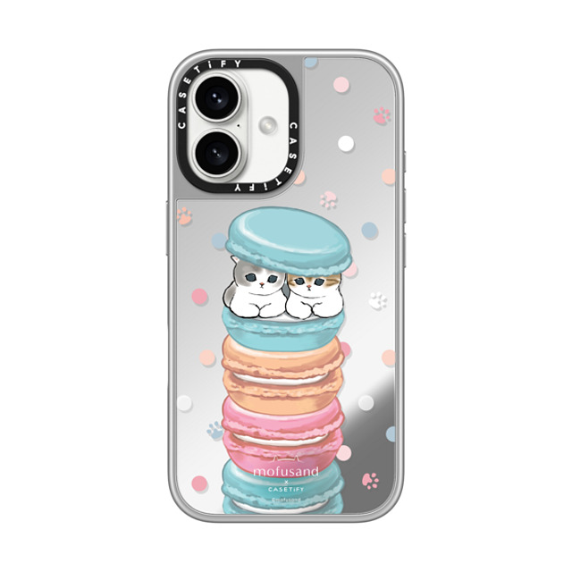 Mofusand x CASETiFY iPhone 16 Case シルバー (シルバーバンパー) ミラーケース MagSafe対応 Chef's Special Mofusand x CASETiFY iPhone 16 Case シルバー (シルバーバンパー) ミラーケース MagSafe対応 Chef's Special