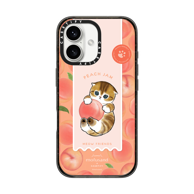 Mofusand x CASETiFY iPhone 16 Case Black インパクトケース Let's Jam Together - Peach Back to School Mofusand x CASETiFY iPhone 16 Case Black インパクトケース Let's Jam Together - Peach Back to School