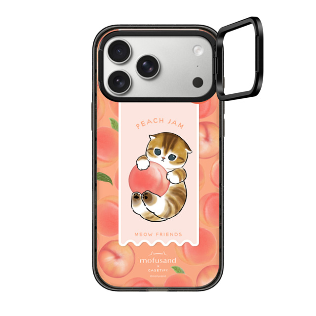 Mofusand x CASETiFY iPhone 17 Pro Max Case Black インパクトリングスタンドケース MagSafe対応 Let's Jam Together - Peach Mofusand x CASETiFY iPhone 17 Pro Max Case Black インパクトリングスタンドケース MagSafe対応 Let's Jam Together - Peach