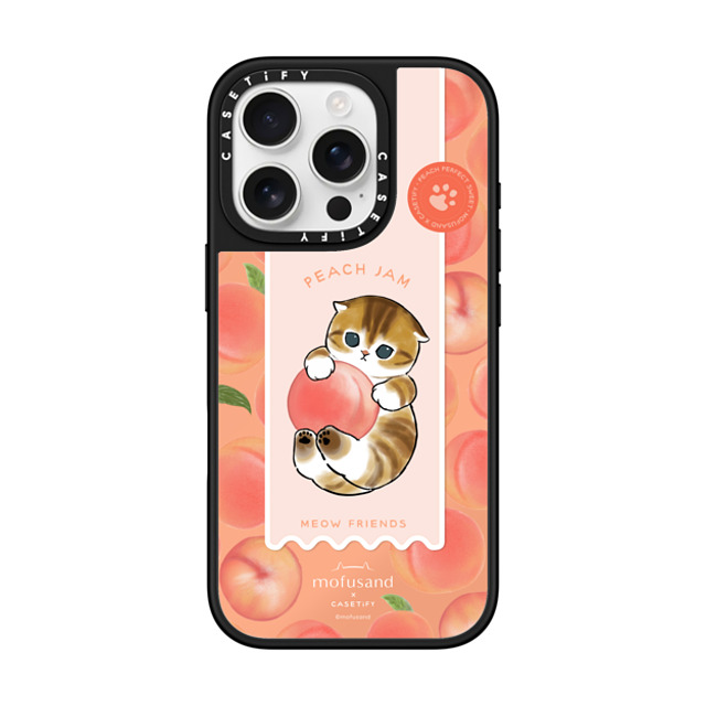 Mofusand x CASETiFY iPhone 16 Pro Case Silver on Black ミラーケース MagSafe対応 Let's Jam Together - Peach Back to School Mofusand x CASETiFY iPhone 16 Pro Case Silver on Black ミラーケース MagSafe対応 Let's Jam Together - Peach Back to School