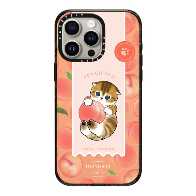 Mofusand x CASETiFY iPhone 15 Pro Max ケース ブラック インパクトケース MagSafe対応 Let's Jam Together - Peach Back to School Mofusand x CASETiFY iPhone 15 Pro Max ケース ブラック インパクトケース MagSafe対応 Let's Jam Together - Peach Back to School