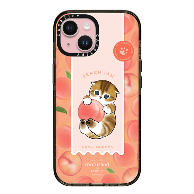 Mofusand x CASETiFY iPhone 15 ケース ブラック インパクトケース MagSafe対応 Let's Jam Together - Peach Back to School Mofusand x CASETiFY iPhone 15 ケース ブラック インパクトケース MagSafe対応 Let's Jam Together - Peach Back to School