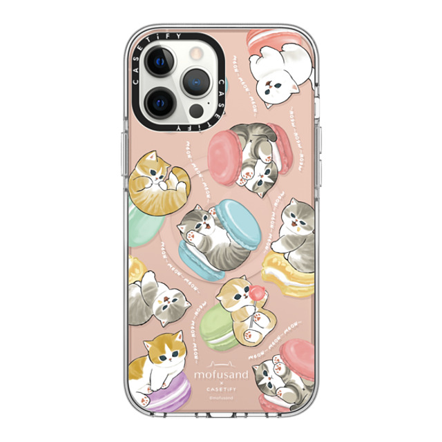 Mofusand x CASETiFY iPhone 12 Pro Max ケース クリア クリア ケース MagSafe対応 Do nothing or Macaroon