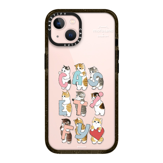 Mofusand x CASETiFY iPhone 13 ケース ブラック インパクトケース Cats-tify