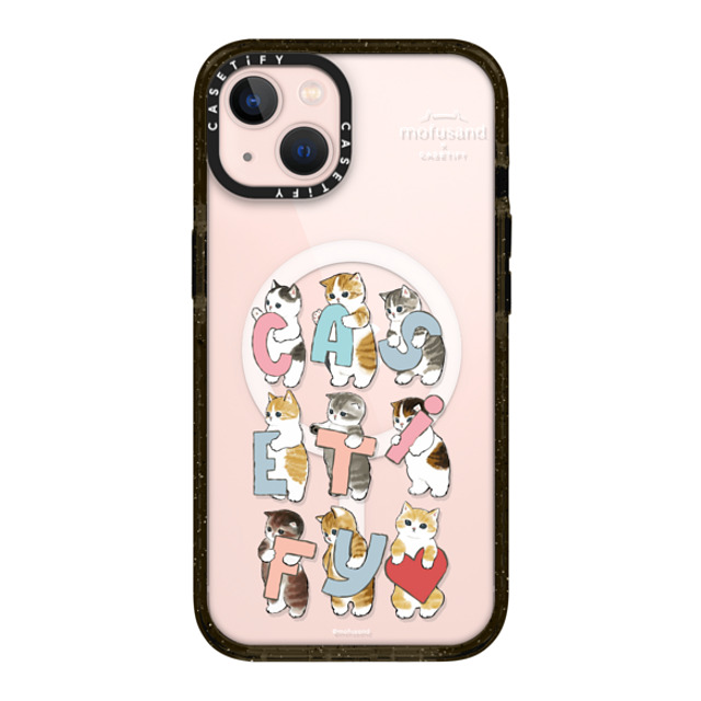 Mofusand x CASETiFY iPhone 13 ケース ブラック インパクトケース MagSafe対応 Cats-tify