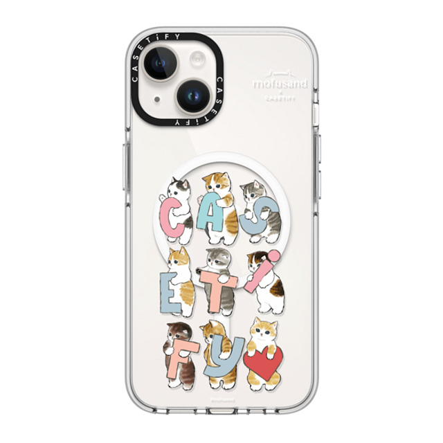 Mofusand x CASETiFY iPhone 14 ケース クリア クリア ケース MagSafe対応 Cats-tify