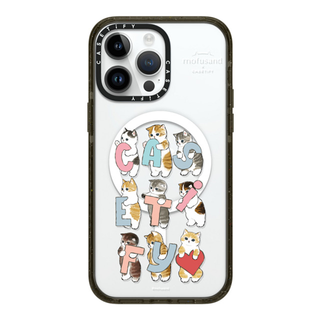 Mofusand x CASETiFY iPhone 14 Pro Max ケース ブラック インパクトケース MagSafe対応 Cats-tify