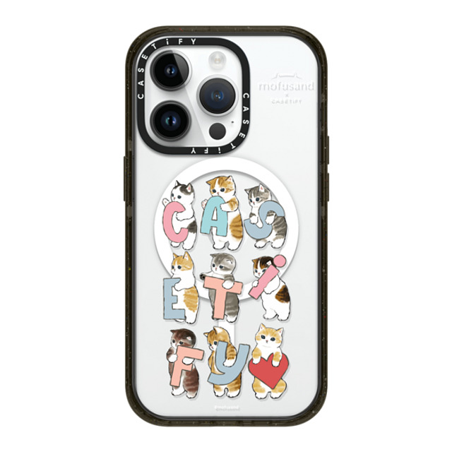 Mofusand x CASETiFY iPhone 14 Pro ケース ブラック インパクトケース MagSafe対応 Cats-tify