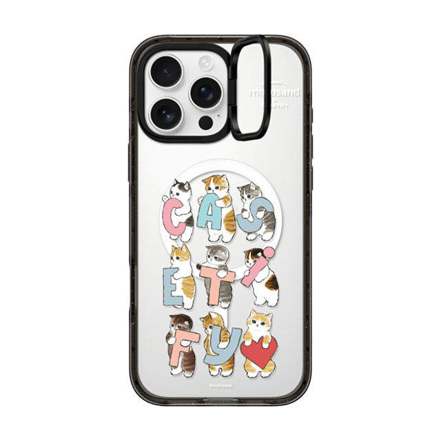 Mofusand x CASETiFY iPhone 16 Pro Max ケース ブラック インパクトリングスタンドケース MagSafe対応 Cats-tify