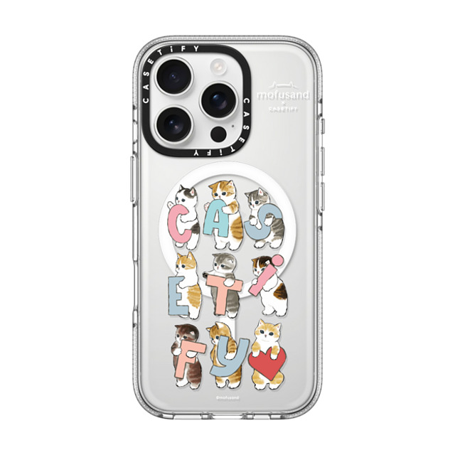 Mofusand x CASETiFY iPhone 16 Pro ケース クリア クリア ケース MagSafe対応 Cats-tify