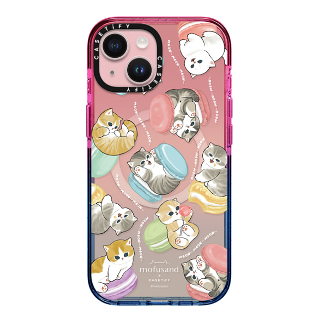Mofusand x CASETiFY iPhone 15 Case Cat,Animal Cotton Candy Impact Case MagSafe Compatible Do nothing or Macaroon Back to School Mofusand x CASETiFY iPhone 15 Case Cat,Animal Cotton Candy Impact Case MagSafe Compatible Do nothing or Macaroon Back to School