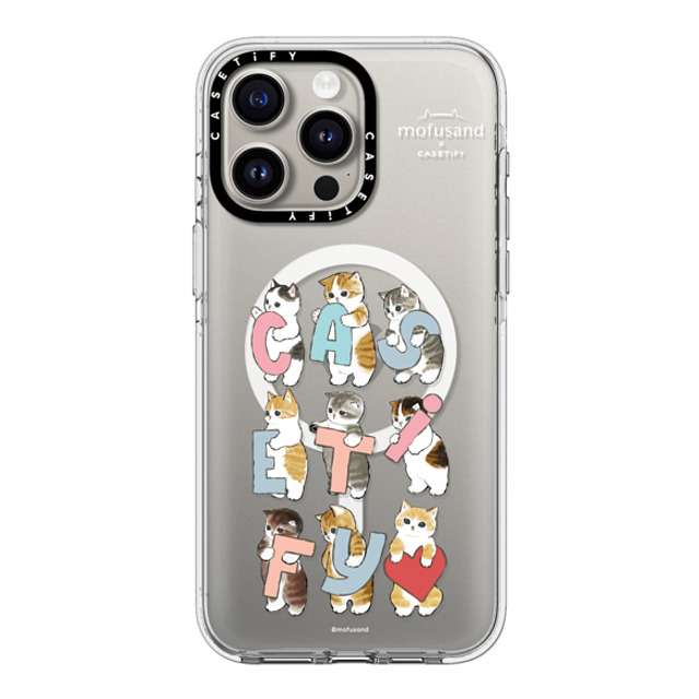 Mofusand x CASETiFY iPhone 15 Pro Max ケース クリア クリア ケース MagSafe対応 Cats-tify