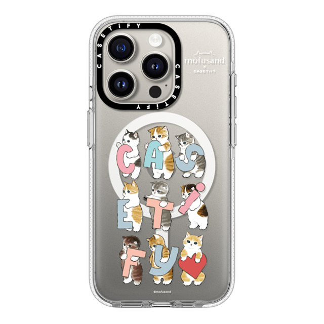 Mofusand x CASETiFY iPhone 15 Pro ケース クリア クリア ケース MagSafe対応 Cats-tify