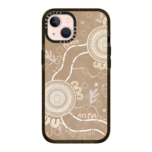 Krubi Creative x CASETiFY iPhone 13 ケース ブラック インパクトケース Ngura Camp