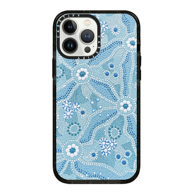 Krubi Creative x CASETiFY iPhone 13 Pro Max ケース Nature,Fine Art Black (Glitter) インパクトケース Nadyung (Water) - Aboriginal Art Back to School Krubi Creative x CASETiFY iPhone 13 Pro Max ケース Nature,Fine Art Black (Glitter) インパクトケース Nadyung (Water) - Aboriginal Art Back to School