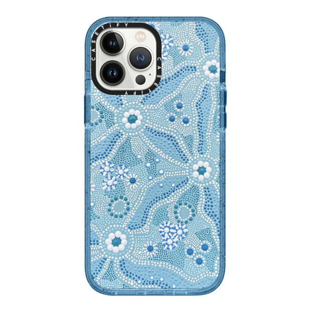 Krubi Creative x CASETiFY iPhone 13 Pro Max ケース Nature,Fine Art ベイビーブルー インパクトケース Nadyung (Water) - Aboriginal Art Back to School Krubi Creative x CASETiFY iPhone 13 Pro Max ケース Nature,Fine Art ベイビーブルー インパクトケース Nadyung (Water) - Aboriginal Art Back to School