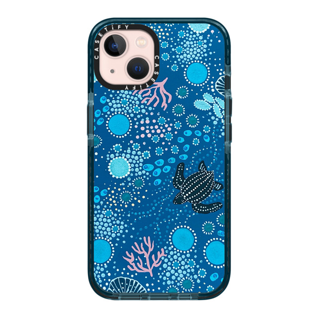 Krubi Creative x CASETiFY iPhone 13 ケース Pacific Blue インパクトケース Ocean is Calling