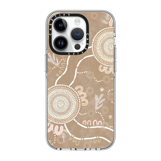 Krubi Creative x CASETiFY iPhone 14 Pro ケース クリア クリア ケース MagSafe対応 Ngura Camp