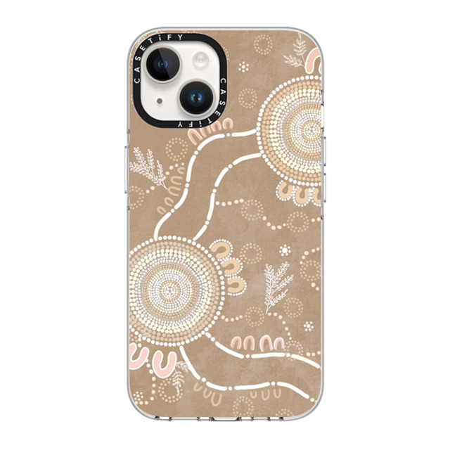 Krubi Creative x CASETiFY iPhone 14 ケース クリア クリア ケース MagSafe対応 Ngura Camp