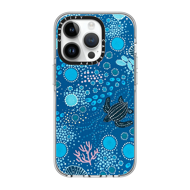 Krubi Creative x CASETiFY iPhone 14 Pro Case Clear Clear Case MagSafe Compatible Ocean is Calling Krubi Creative x CASETiFY iPhone 14 Pro Case Clear Clear Case MagSafe Compatible Ocean is Calling