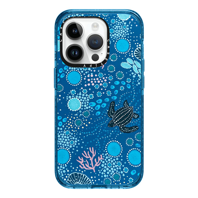 Krubi Creative x CASETiFY iPhone 14 Pro Case Cyan Blue Impact Case MagSafe Compatible Ocean is Calling Back to School Krubi Creative x CASETiFY iPhone 14 Pro Case Cyan Blue Impact Case MagSafe Compatible Ocean is Calling Back to School