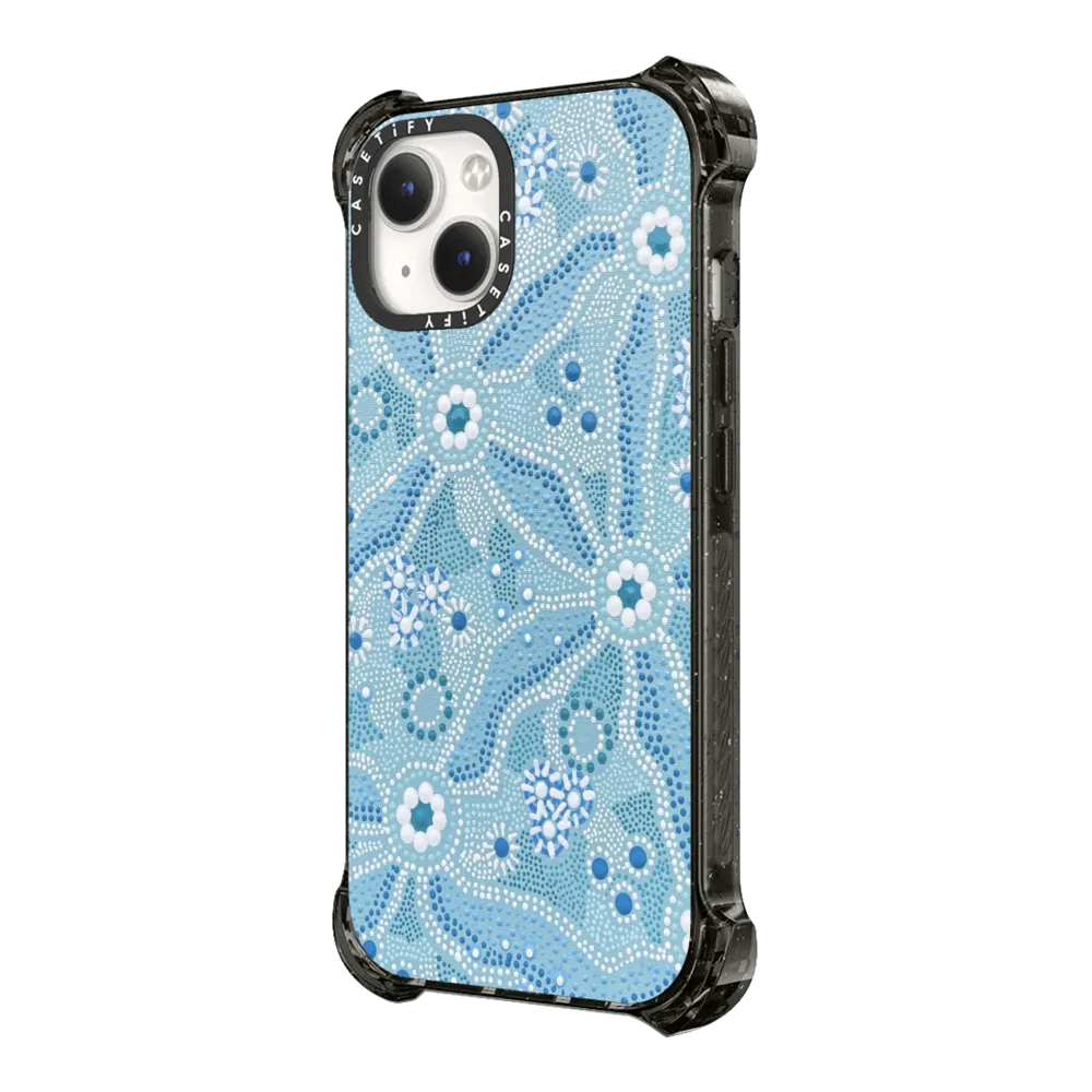 Impact Ring Stand iPhone 16 Pro Max Case MagSafe Compatible - Nadyung (Water) - Aboriginal Art