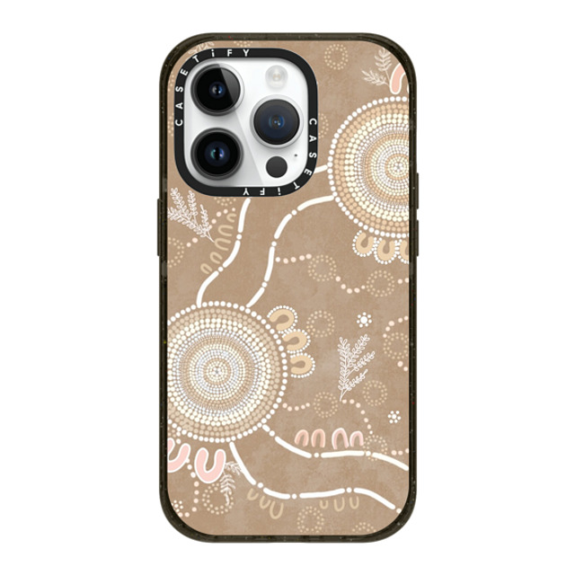 Krubi Creative x CASETiFY iPhone 14 Pro ケース ブラック インパクトケース MagSafe対応 Ngura Camp