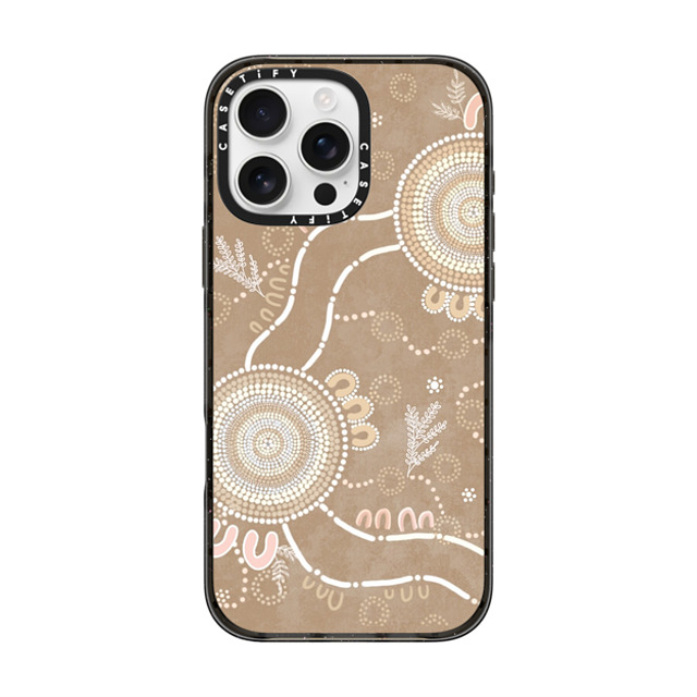 Krubi Creative x CASETiFY iPhone 16 Pro Max ケース ブラック インパクトケース MagSafe対応 Ngura Camp