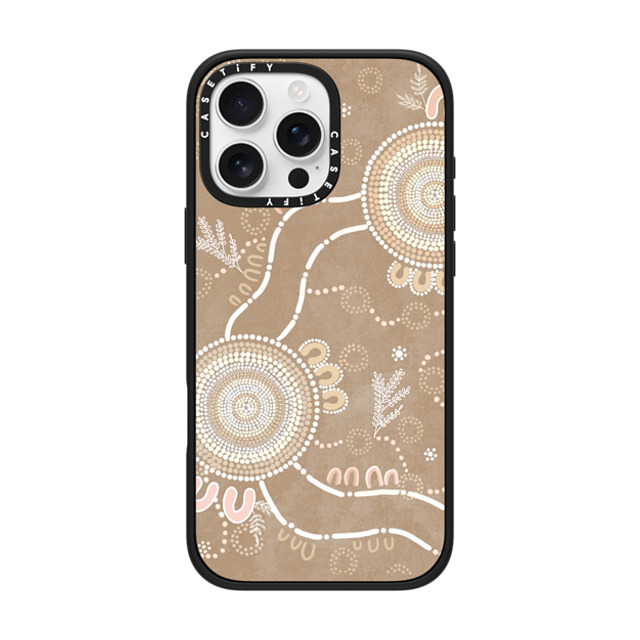 Krubi Creative x CASETiFY iPhone 16 Pro Max ケース マットブラック インパクトケース MagSafe対応 Ngura Camp