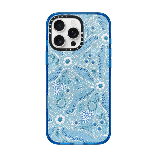 Krubi Creative x CASETiFY iPhone 16 Pro Max ケース Nature,Fine Art スカイブルー インパクトケース MagSafe対応 Nadyung (Water) - Aboriginal Art Back to School Krubi Creative x CASETiFY iPhone 16 Pro Max ケース Nature,Fine Art スカイブルー インパクトケース MagSafe対応 Nadyung (Water) - Aboriginal Art Back to School