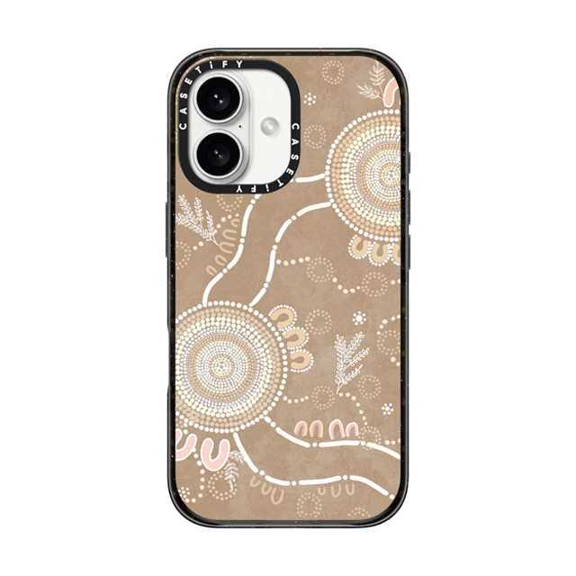 Krubi Creative x CASETiFY iPhone 16 ケース ブラック インパクトケース MagSafe対応 Ngura Camp